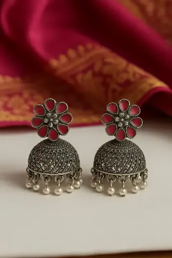 Gulnoor Antique Jhumkas
